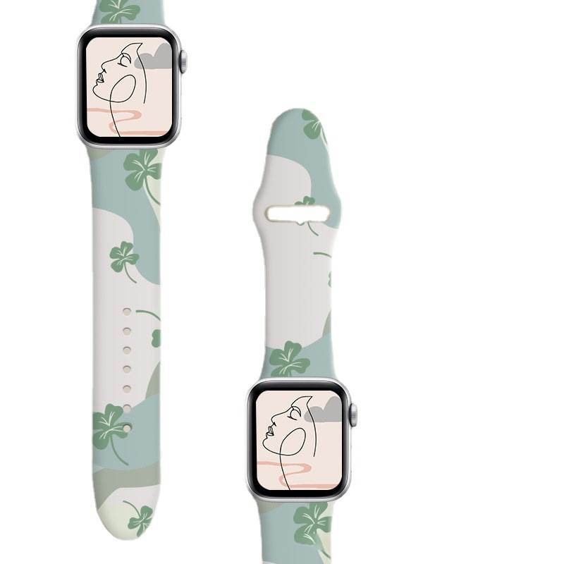 Morandi silikon narukvica za Apple Watch, 24 mm, 20 g, kompatibilna s Apple Watch, izdanje 2022