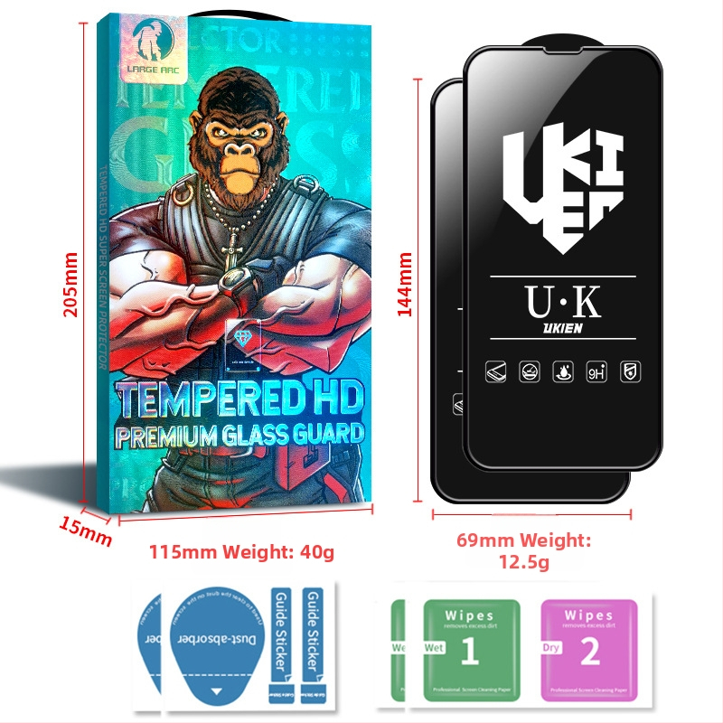 Προστασία οθόνης από tempered γυαλί για iPhone 14 Pro Max – εμπρόσθια, HD, πλήρης οθόνη, ανθεκτικό στη θραύση