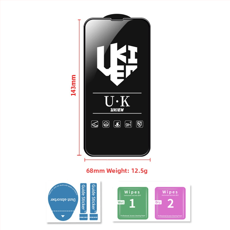 Προστασία οθόνης από tempered γυαλί για iPhone 14 Pro Max – εμπρόσθια, HD, πλήρης οθόνη, ανθεκτικό στη θραύση