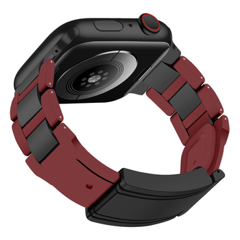 Remen od gume i nehrđajućeg čelika za Apple Watch, kopča na pritisak, 44 g