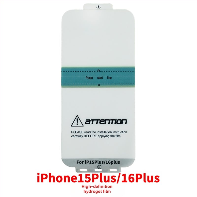 Priekšējā ekrāna aizsargs no hidrogel filmas iPhone 17 – HD, izturīgs pret kritieniem, pašatjaunojošs
