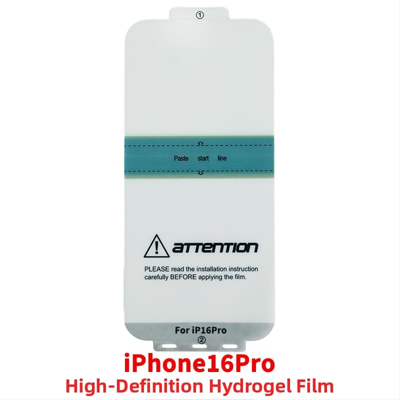 Priekšējā ekrāna aizsargs no hidrogel filmas iPhone 17 – HD, izturīgs pret kritieniem, pašatjaunojošs