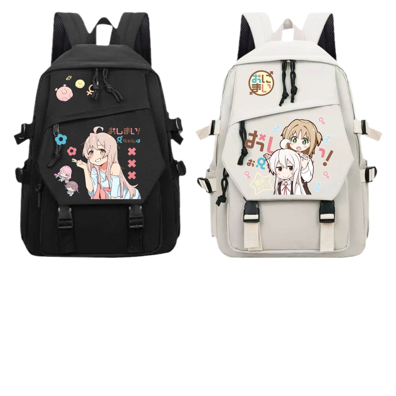 Mokyklinė kuprinė su anime karikatūra, žaismingas vaikų stilius, medžiaga: Oxford audinys, unisex, amžius 3–9 metų