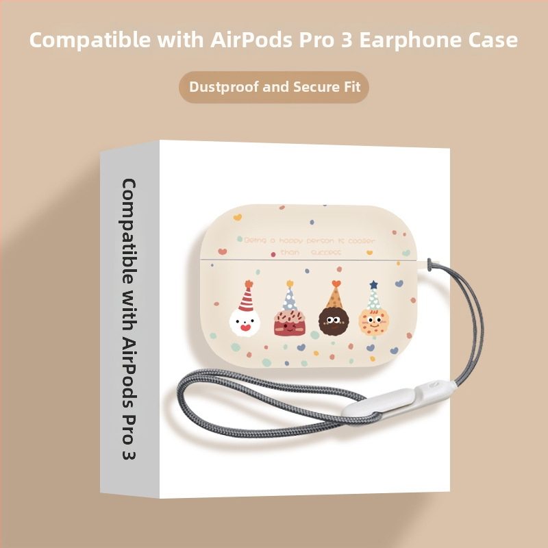 TPU kaitseümbris AirPods Pro 3. põlvkonna (2025) ja AirPods 4. põlvkonna jaoks — käsitöö, karikatuuristiil, kohandatav