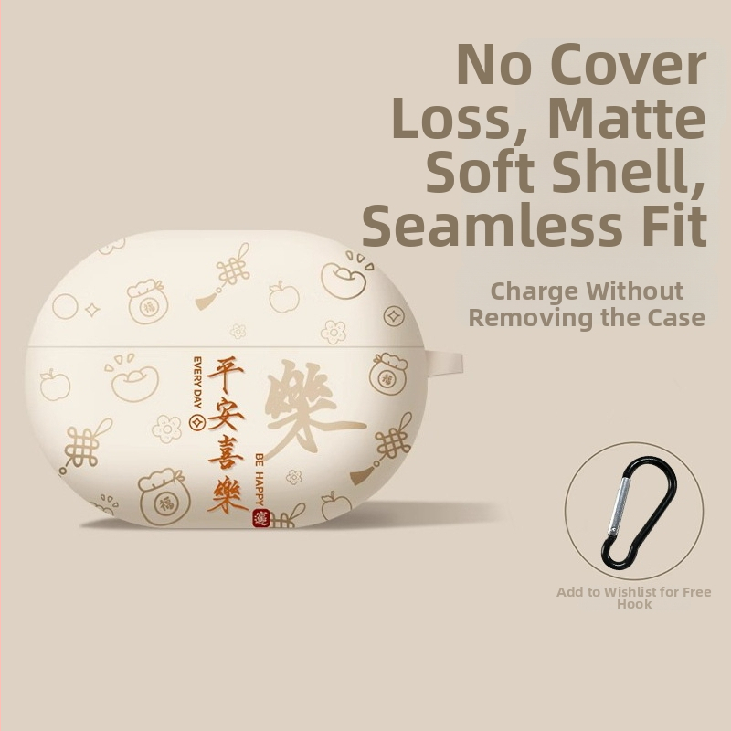 TPU kaitseümbris AirPods Pro 3. põlvkonna (2025) ja AirPods 4. põlvkonna jaoks — käsitöö, karikatuuristiil, kohandatav