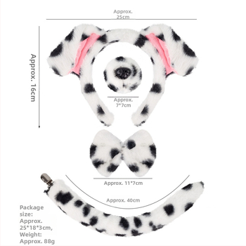 Pliušpeavõru dalmaatsia motiiviga – käsitöö, segamaterjalid, unisex, kevad 2025