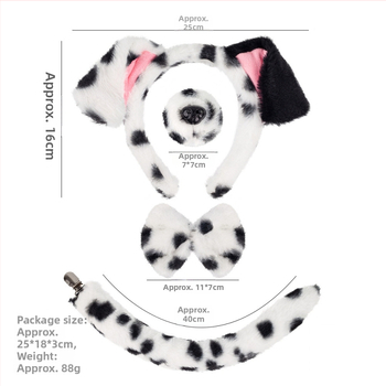 Pliušpeavõru dalmaatsia motiiviga – käsitöö, segamaterjalid, unisex, kevad 2025