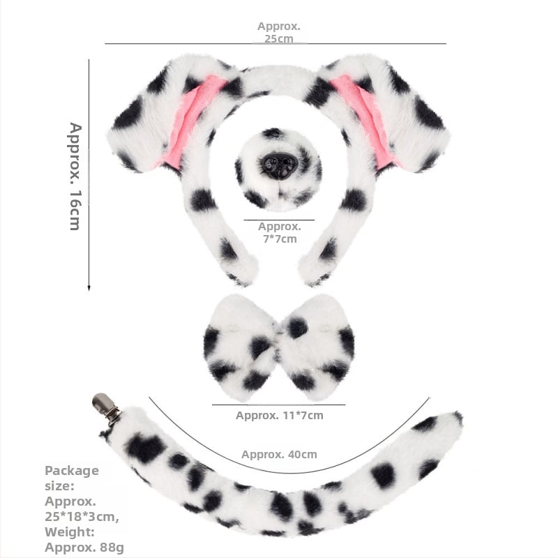 Pliušpeavõru dalmaatsia motiiviga – käsitöö, segamaterjalid, unisex, kevad 2025