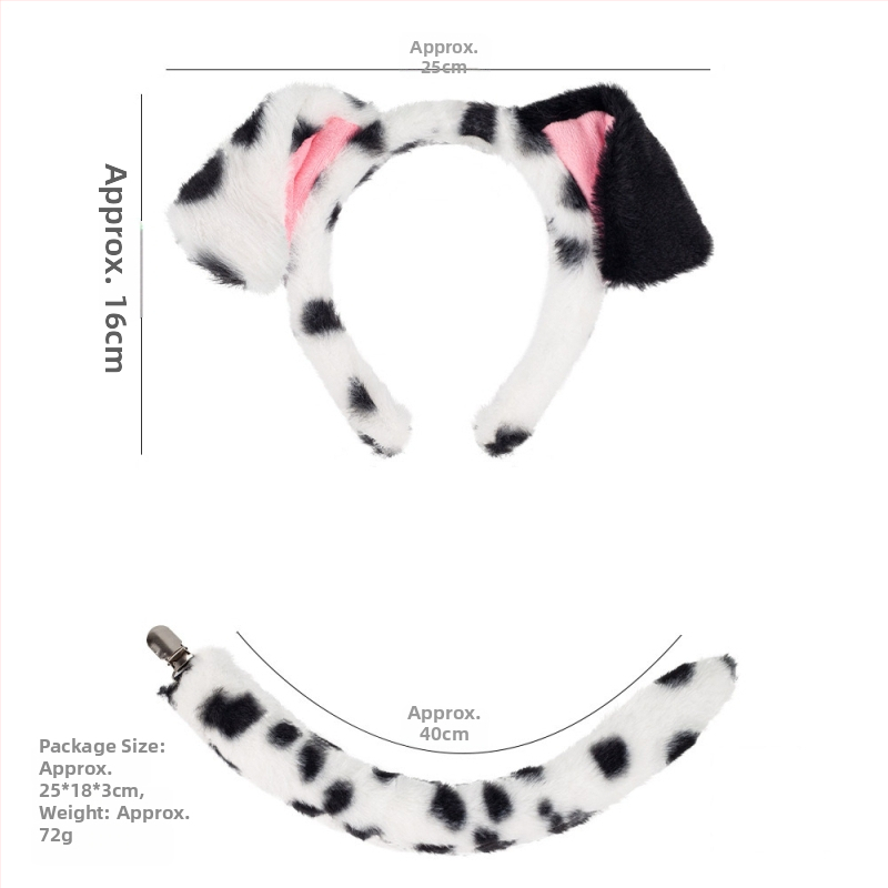 Pliušpeavõru dalmaatsia motiiviga – käsitöö, segamaterjalid, unisex, kevad 2025