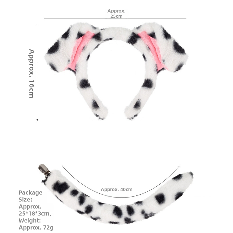 Pliušpeavõru dalmaatsia motiiviga – käsitöö, segamaterjalid, unisex, kevad 2025