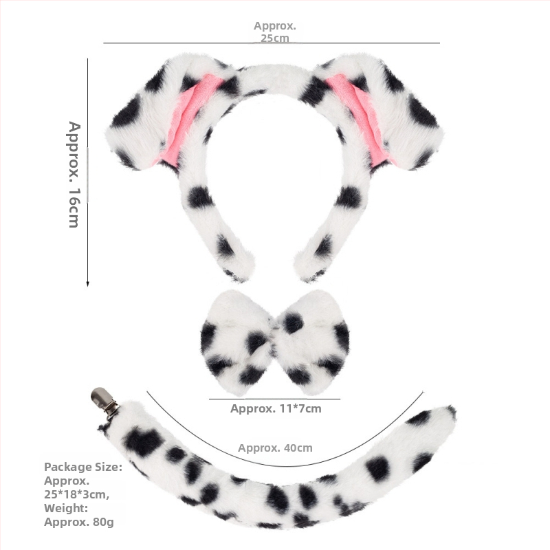 Pliušpeavõru dalmaatsia motiiviga – käsitöö, segamaterjalid, unisex, kevad 2025