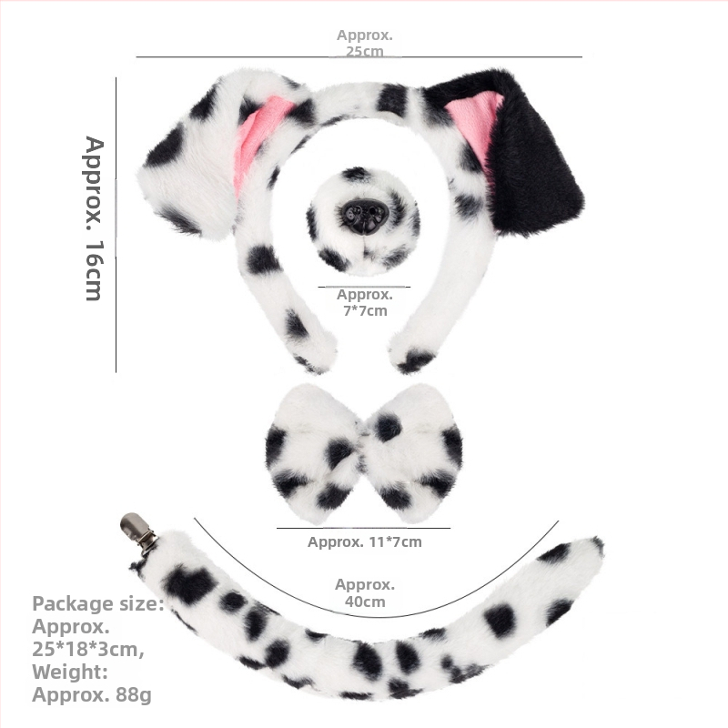 Pliušpeavõru dalmaatsia motiiviga – käsitöö, segamaterjalid, unisex, kevad 2025