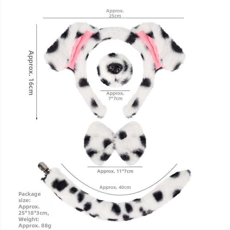 Pliušpeavõru dalmaatsia motiiviga – käsitöö, segamaterjalid, unisex, kevad 2025