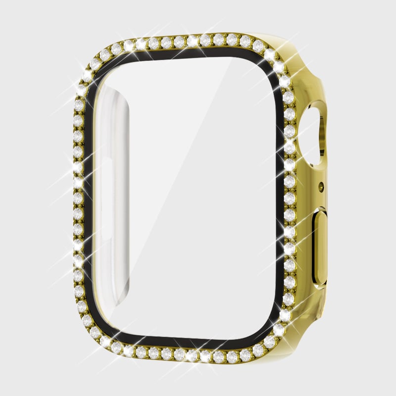 Kućište za Apple Watch Series 7 s dijamantima u jednom redu i PC zaštitnim filmom