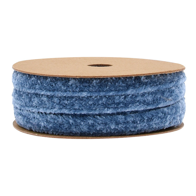 Lulubon Plyšová chenille páska na odevy a DIY doplnky, 3 m, neelastická