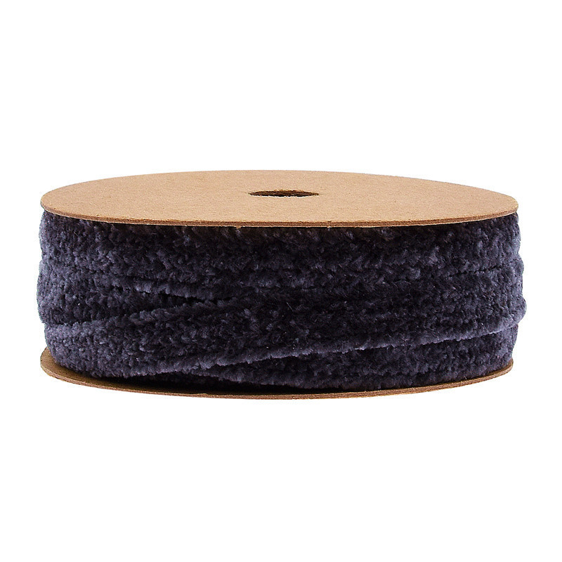 Lulubon Plyšová chenille páska na odevy a DIY doplnky, 3 m, neelastická