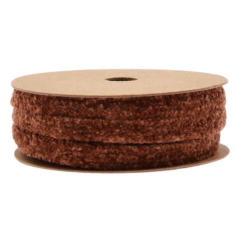 Lulubon Plyšová chenille páska na odevy a DIY doplnky, 3 m, neelastická