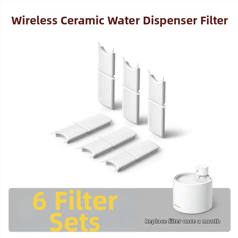 Автоматичен диспенсер за вода за домашни любимци, керамичен резервоар, безжичен презареждащ модел, разглобяем дизайн, вода с постоянна температура, подходящ за котки и кучета