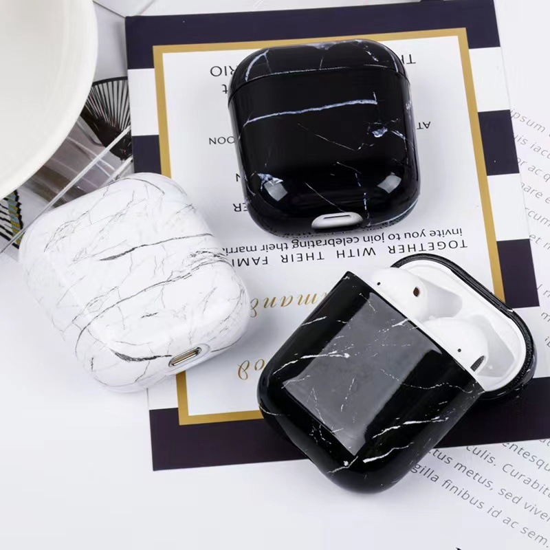 Polikarbonatno kućište s mramornim uzorkom, potpuno pokriveno za AirPods Pro 2. generaciju i AirPods 1/2/3. generacije