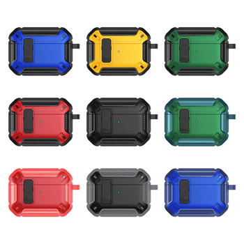 Калъф за защита за AirPods 4 и AirPods Pro 2 | PC материал, спрейовано покритие, многофункционален твърд/мек корпус