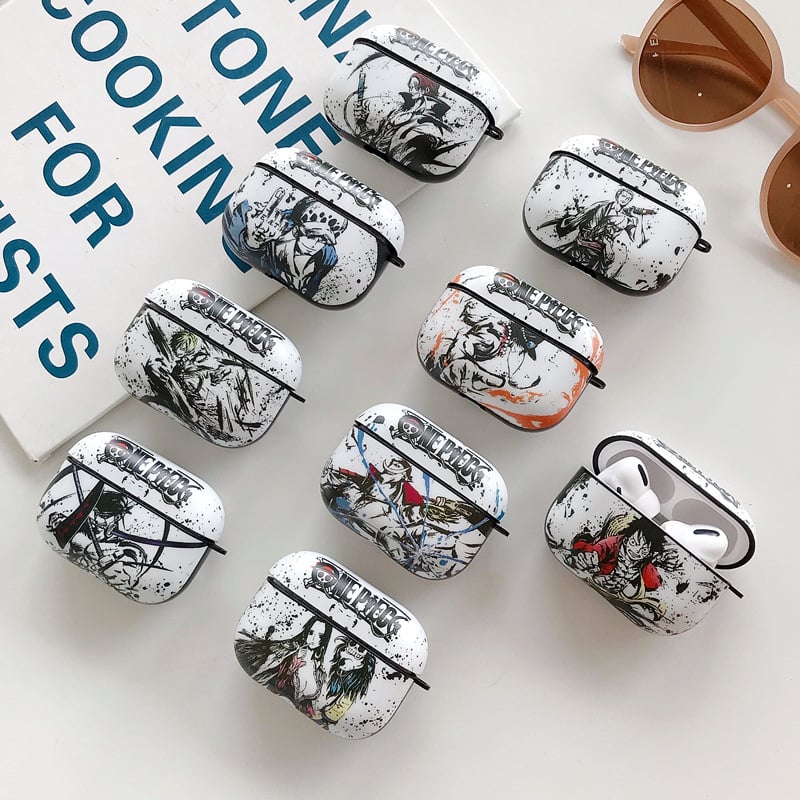 One Piece вдъхновен TPU защитен калъф за Apple AirPods Pro 2 – релефен дизайн, възможност за персонализация