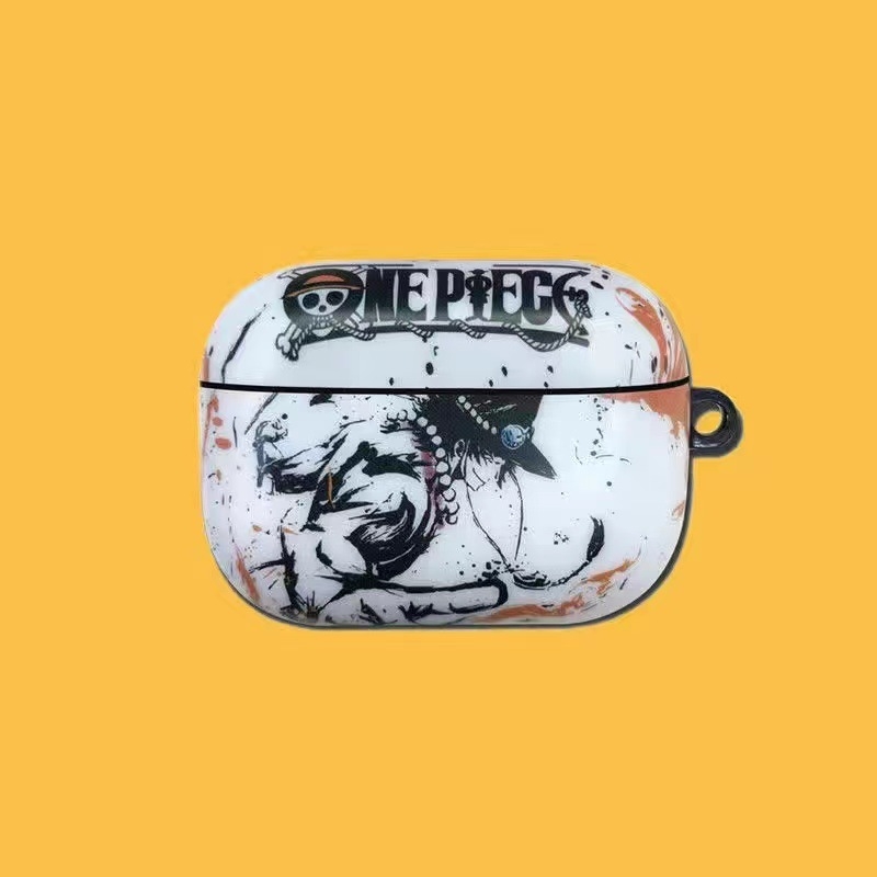 One Piece вдъхновен TPU защитен калъф за Apple AirPods Pro 2 – релефен дизайн, възможност за персонализация