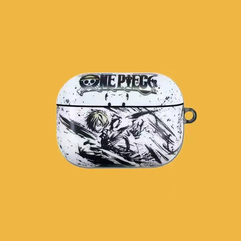 One Piece вдъхновен TPU защитен калъф за Apple AirPods Pro 2 – релефен дизайн, възможност за персонализация