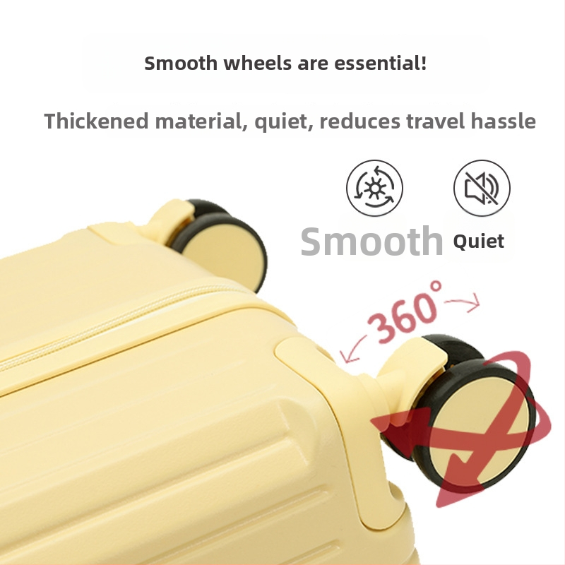 Cestovný kufor - viacfunkčný, ABS+PC materiál, vodeodolný a odolný voči opotrebeniu, s univerzálnymi kolieskami, zapínanie na zips, vhodný na palubnú batožinu, hmotnosť 4 kg