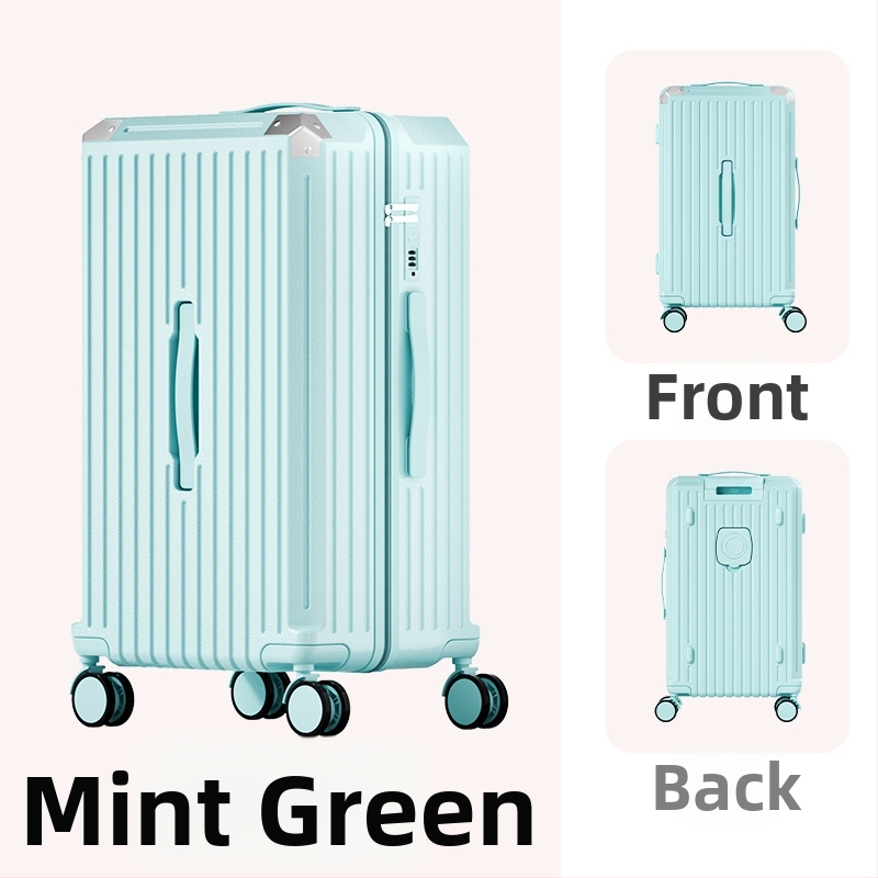 Cestovný kufor - viacfunkčný, ABS+PC materiál, vodeodolný a odolný voči opotrebeniu, s univerzálnymi kolieskami, zapínanie na zips, vhodný na palubnú batožinu, hmotnosť 4 kg