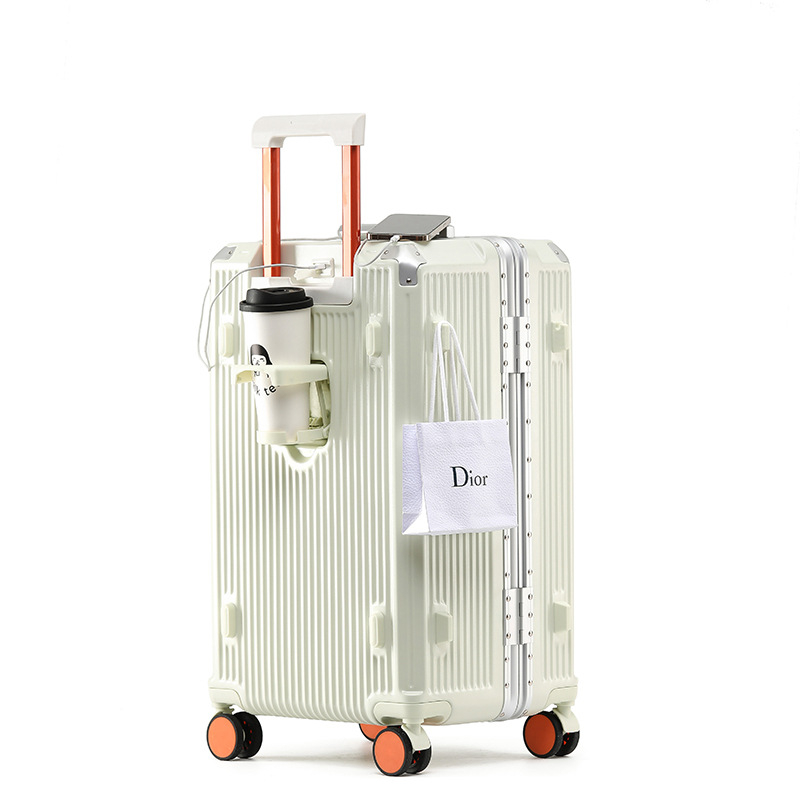 Cestovný kufor - viacfunkčný, ABS+PC materiál, vodeodolný a odolný voči opotrebeniu, s univerzálnymi kolieskami, zapínanie na zips, vhodný na palubnú batožinu, hmotnosť 4 kg