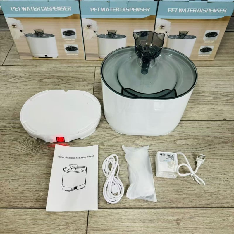 Умно устройство за пиене на вода за домашни любимци — котки и кучета, модел 449, разглобяемо, автоматична циркулация и филтрация