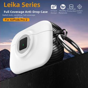 AirPods Pro 2 kaitsekorpus loova lülititega - TPU, graveerimine, reljeef, kohandatav