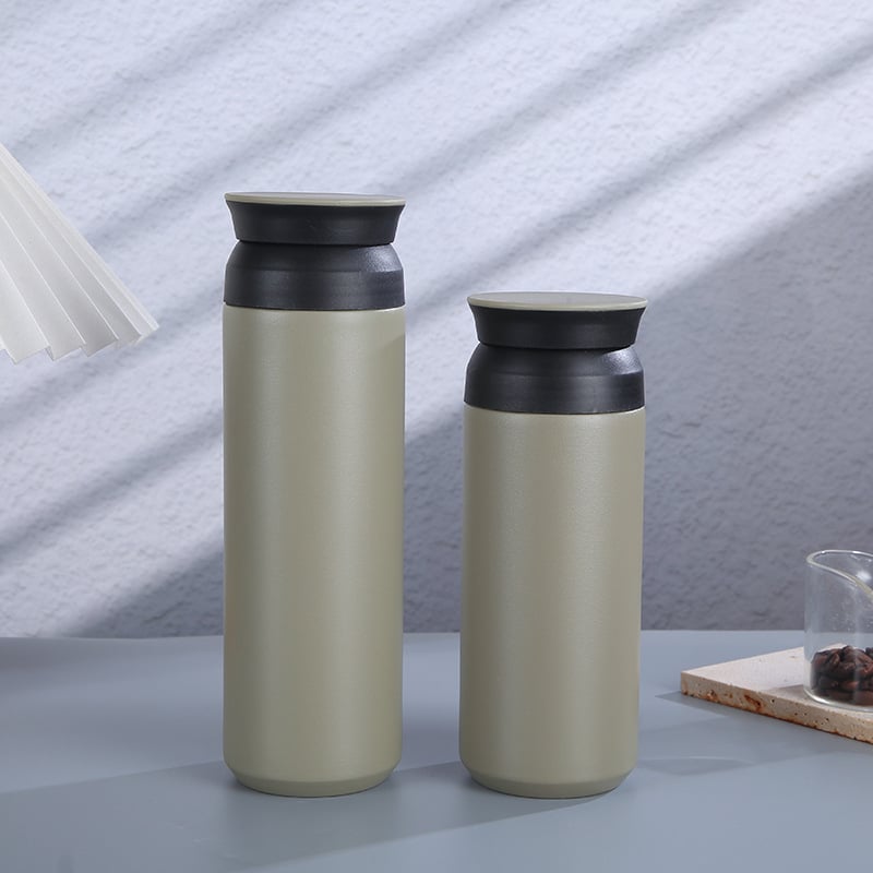 Harajuku stílusú termosz pohár belső 304 rozsdamentes acél, külső 201 rozsdamentes acél, 6-12 órás szigetelés, hordozó zsinór, hordozható