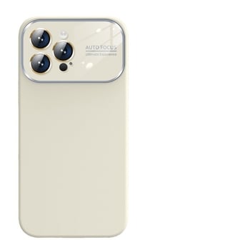 Калъф от течен силикон с голям прозорец за iPhone 11-14 серия Pro Max, интегрирана леща, удароустойчив