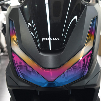 Honda PCX160 Zaštitni film za prednja i stražnja svjetla, samoljepljiva karoserijska naljepnica, uzorak prema slici, otporan na ogrebotine