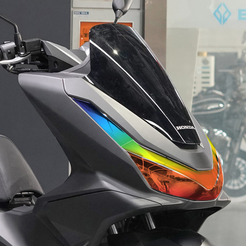 Honda PCX160 Zaštitni film za prednja i stražnja svjetla, samoljepljiva karoserijska naljepnica, uzorak prema slici, otporan na ogrebotine