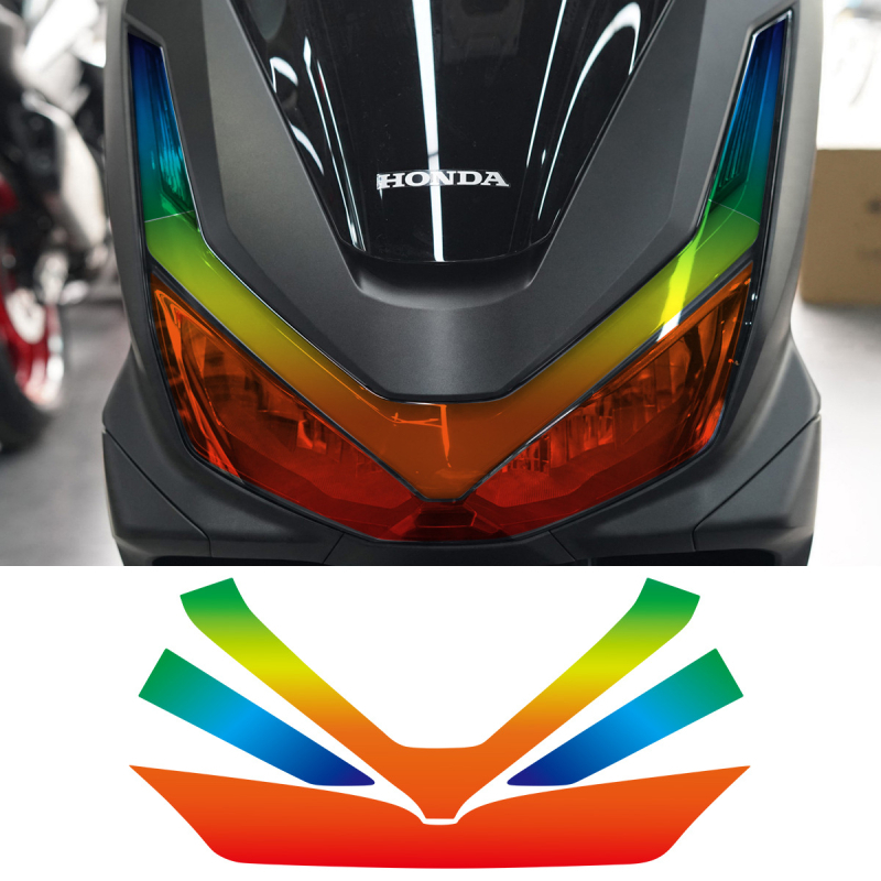 Honda PCX160 Zaštitni film za prednja i stražnja svjetla, samoljepljiva karoserijska naljepnica, uzorak prema slici, otporan na ogrebotine