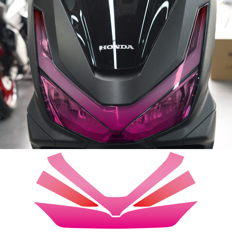 Honda PCX160 Zaštitni film za prednja i stražnja svjetla, samoljepljiva karoserijska naljepnica, uzorak prema slici, otporan na ogrebotine