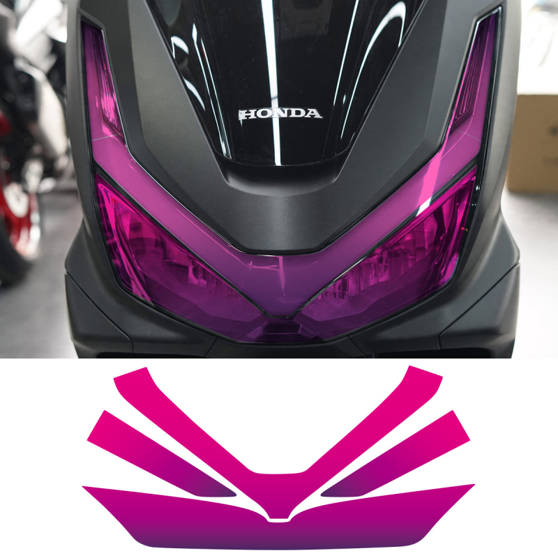 Honda PCX160 Zaštitni film za prednja i stražnja svjetla, samoljepljiva karoserijska naljepnica, uzorak prema slici, otporan na ogrebotine
