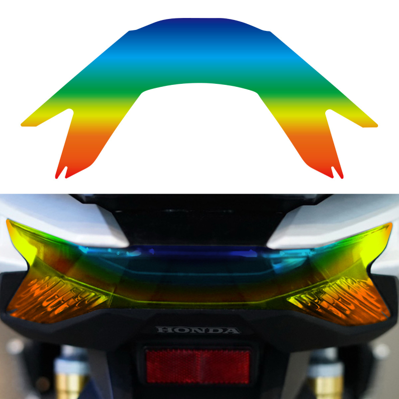 Honda PCX160 Zaštitni film za prednja i stražnja svjetla, samoljepljiva karoserijska naljepnica, uzorak prema slici, otporan na ogrebotine