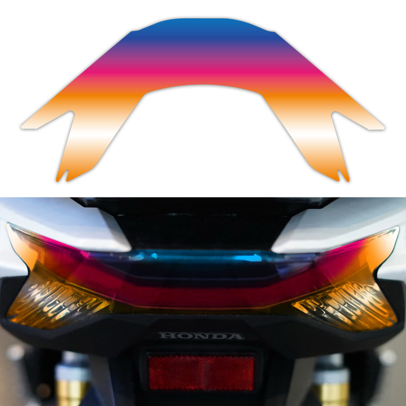 Honda PCX160 Zaštitni film za prednja i stražnja svjetla, samoljepljiva karoserijska naljepnica, uzorak prema slici, otporan na ogrebotine