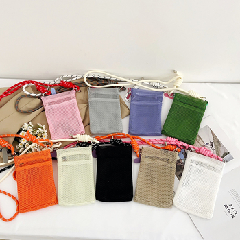 Torba za telefon preko ramena, unisex, urbano minimalistički stil; poliester, zatvarač, vertikalni pravokutni oblik, unutarnji pretinac za fotografije, bez podstave, za svakodnevnu uporabu
