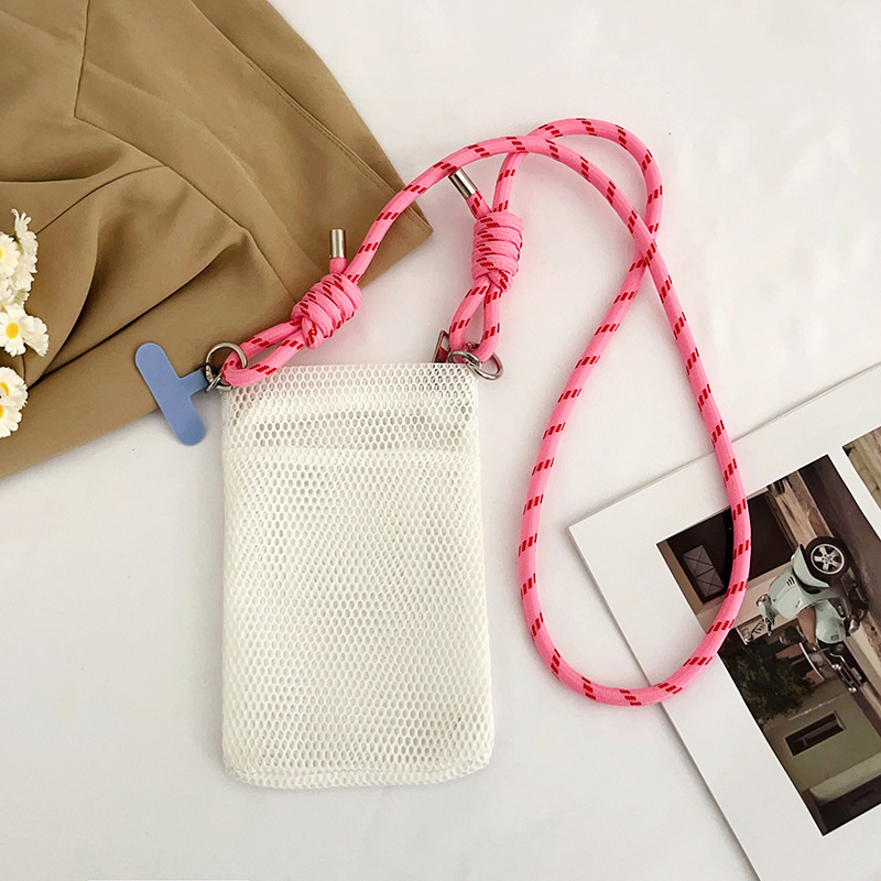 Torba za telefon preko ramena, unisex, urbano minimalistički stil; poliester, zatvarač, vertikalni pravokutni oblik, unutarnji pretinac za fotografije, bez podstave, za svakodnevnu uporabu