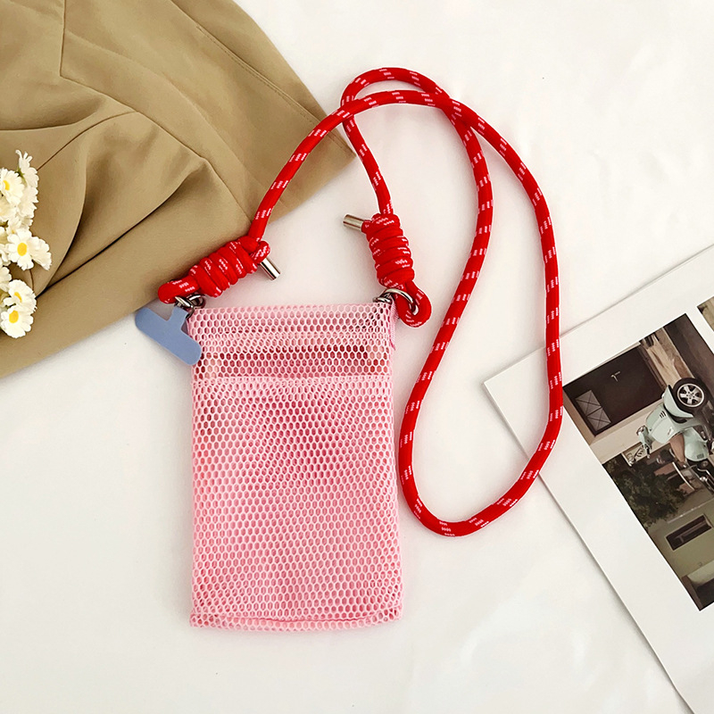 Torba za telefon preko ramena, unisex, urbano minimalistički stil; poliester, zatvarač, vertikalni pravokutni oblik, unutarnji pretinac za fotografije, bez podstave, za svakodnevnu uporabu