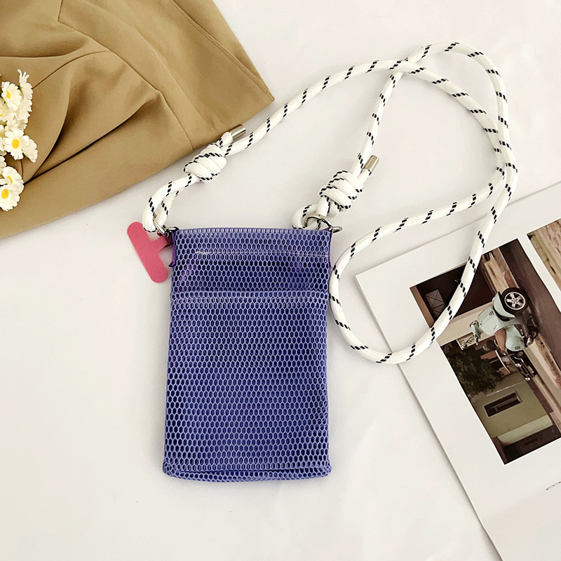 Torba za telefon preko ramena, unisex, urbano minimalistički stil; poliester, zatvarač, vertikalni pravokutni oblik, unutarnji pretinac za fotografije, bez podstave, za svakodnevnu uporabu