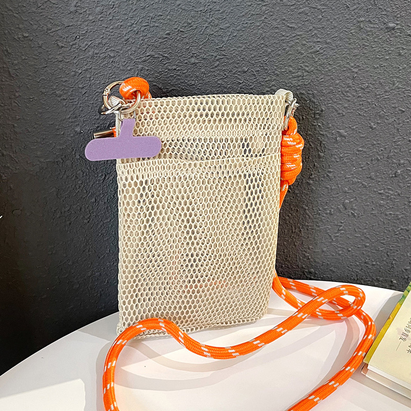Torba za telefon preko ramena, unisex, urbano minimalistički stil; poliester, zatvarač, vertikalni pravokutni oblik, unutarnji pretinac za fotografije, bez podstave, za svakodnevnu uporabu