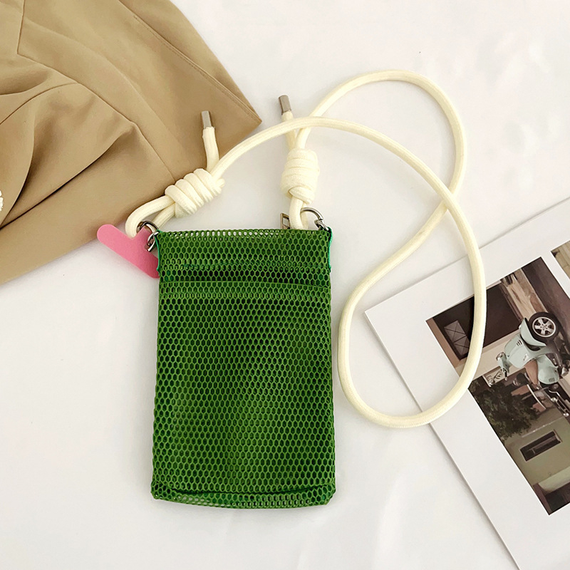 Torba za telefon preko ramena, unisex, urbano minimalistički stil; poliester, zatvarač, vertikalni pravokutni oblik, unutarnji pretinac za fotografije, bez podstave, za svakodnevnu uporabu