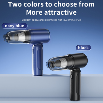 Bezvadu putekļu sūcējs gan mājai, gan auto – rokas vadāms, 90W, iekšējā akumulatora 4000–5000 mAh, sūkšanas jauda 10,1–15 kPa, trokšņa līmenis <36 dB