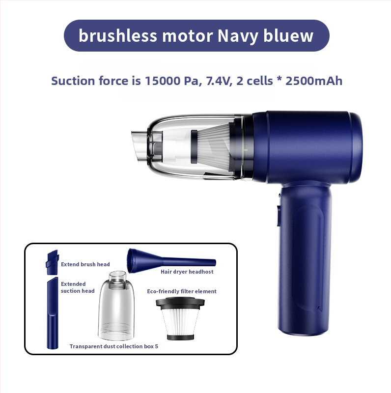 Bezvadu putekļu sūcējs gan mājai, gan auto – rokas vadāms, 90W, iekšējā akumulatora 4000–5000 mAh, sūkšanas jauda 10,1–15 kPa, trokšņa līmenis <36 dB