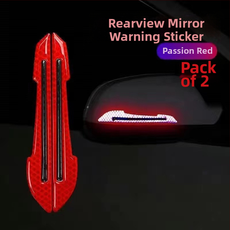 Protukolizijska traka za vrata i retrovizore automobila - reflektirajući PET epoxy materijal - ugradnja usisnom čašom - univerzalno